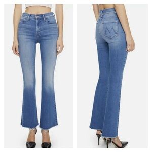 MOTHER The Weekender Fray Jeans Meet Cute 34
